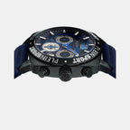 Plein Sports Men Round Blue watch