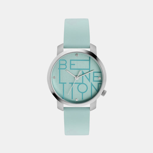 Iconic Blue Female 3 Hands Analog Leather Watch UWUCL0704