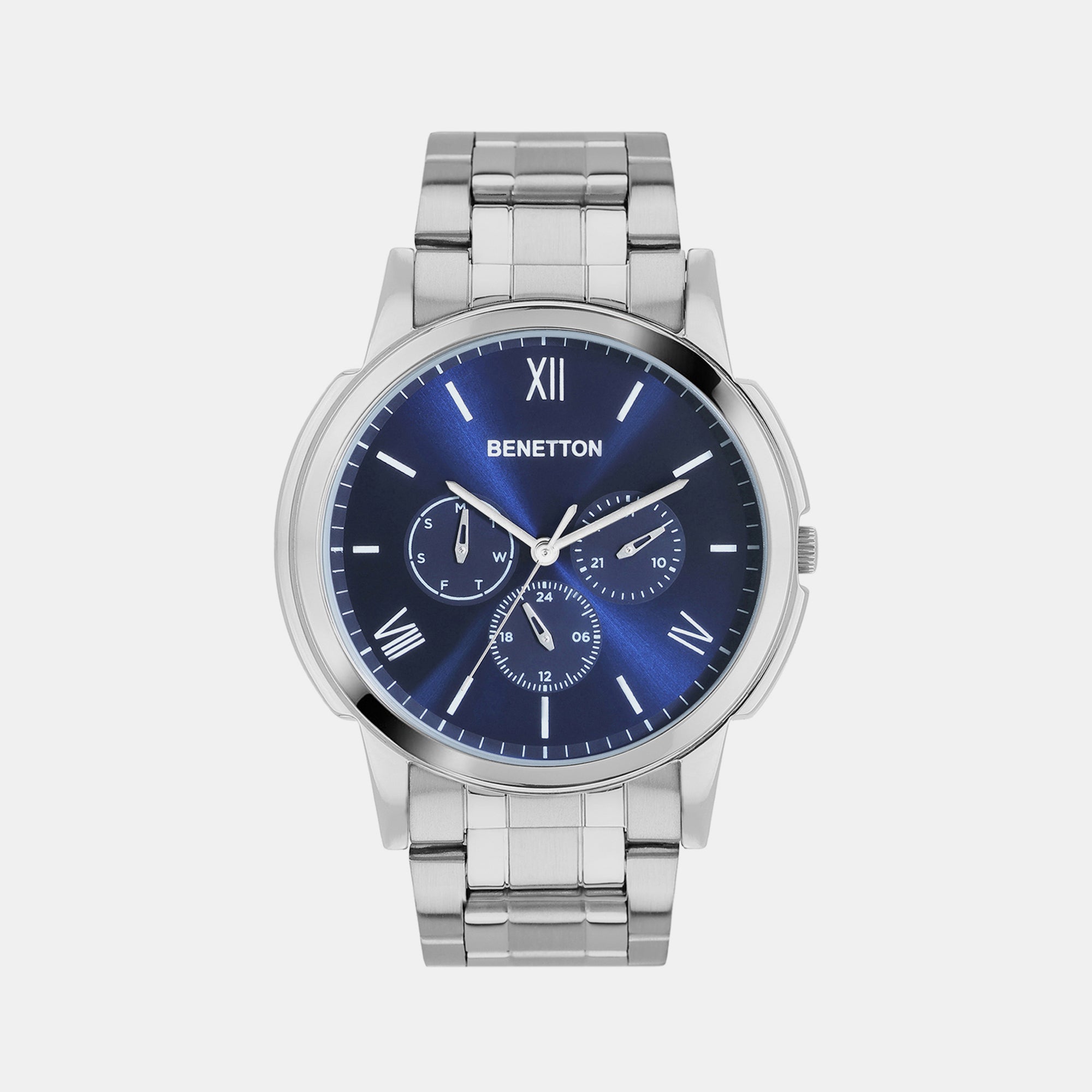 UCB Round Blue Analog watch
