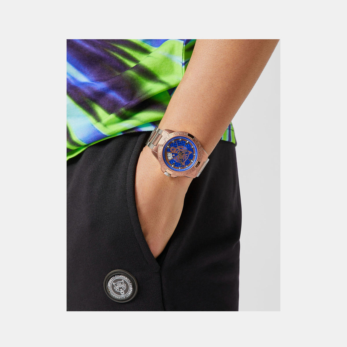Plein Sports Stainless Steel Round watch