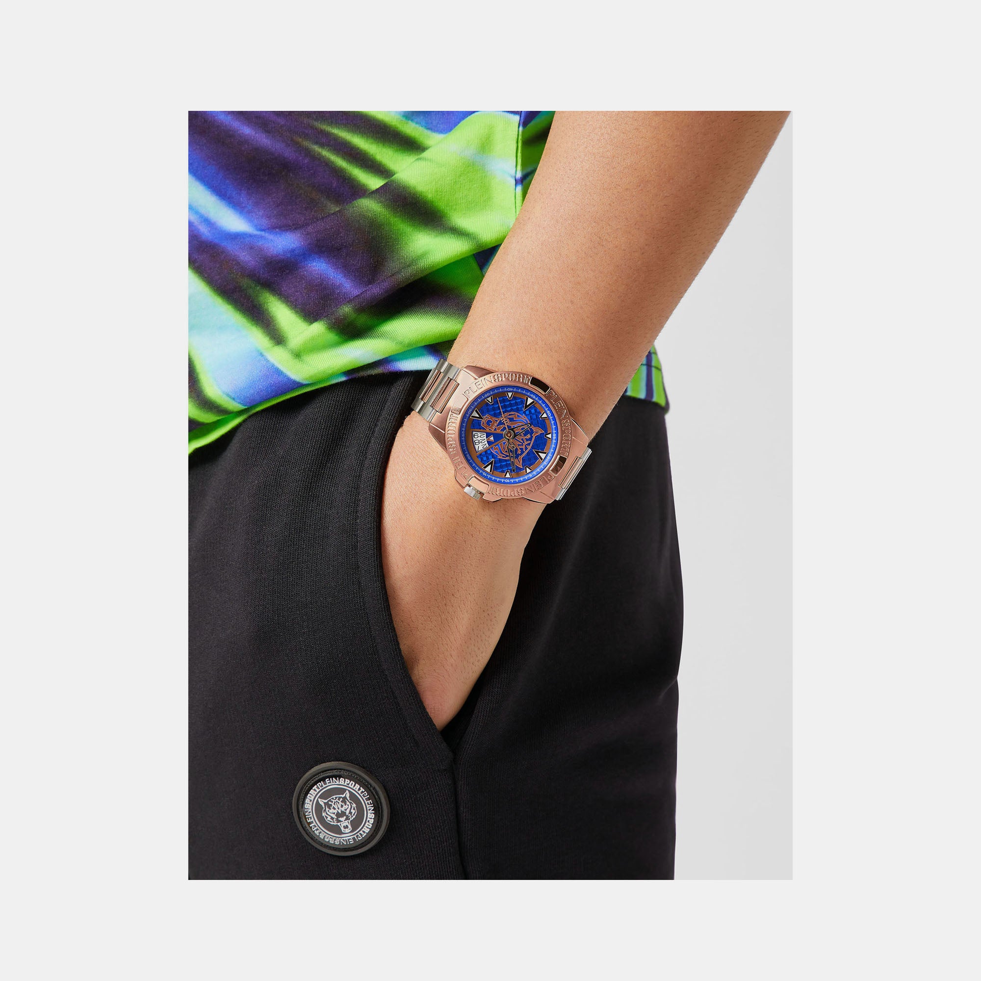 Plein Sports Stainless Steel Round watch