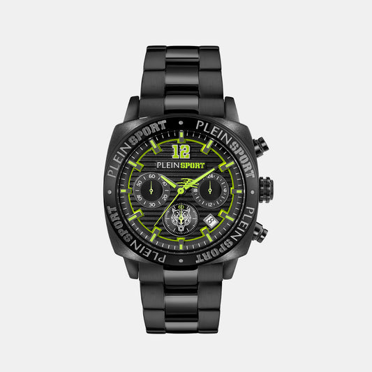 Wildcat Male Black Chronograph Stainless Steel Watch PSGBA1523