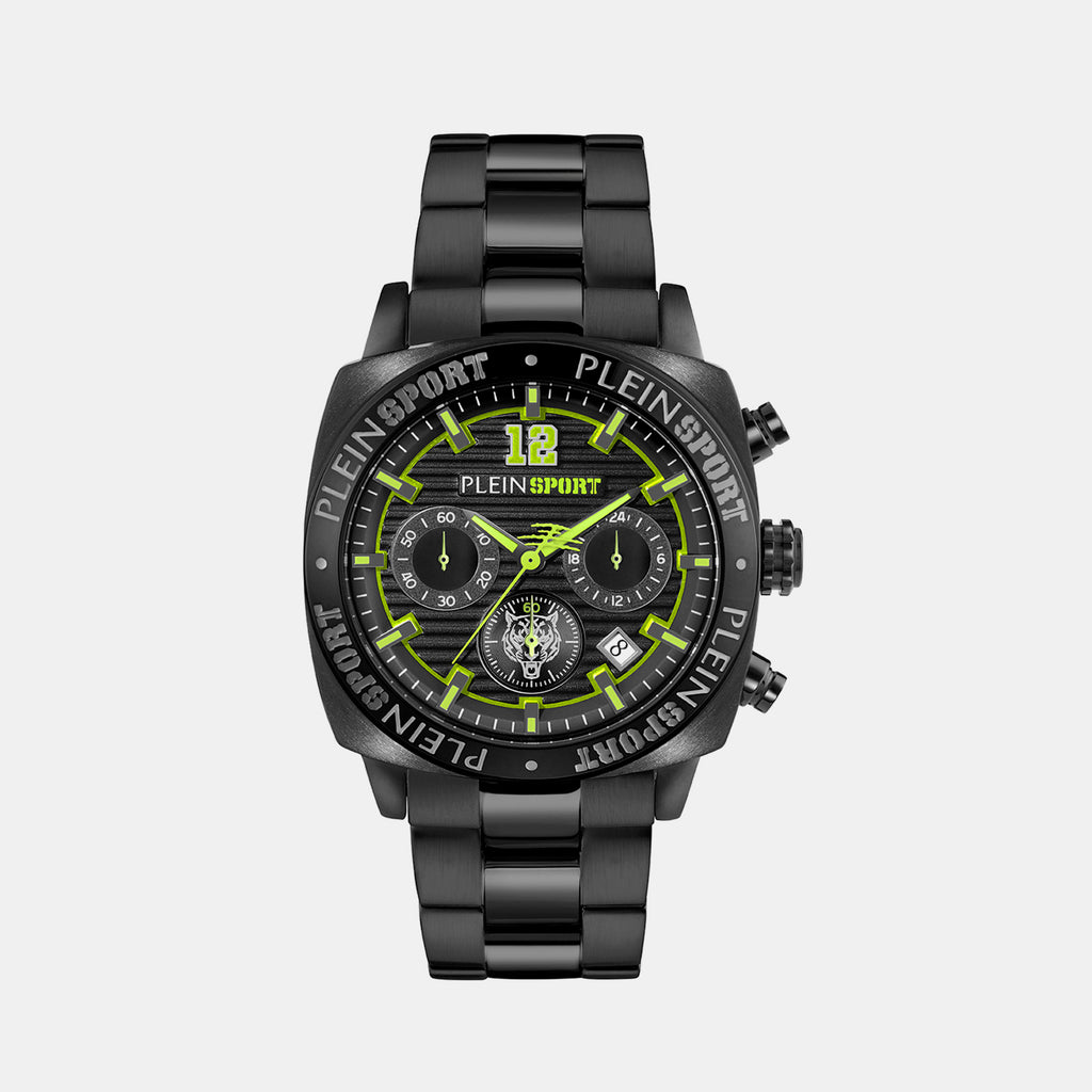 Plein Sports Round Black Chronograph watch
