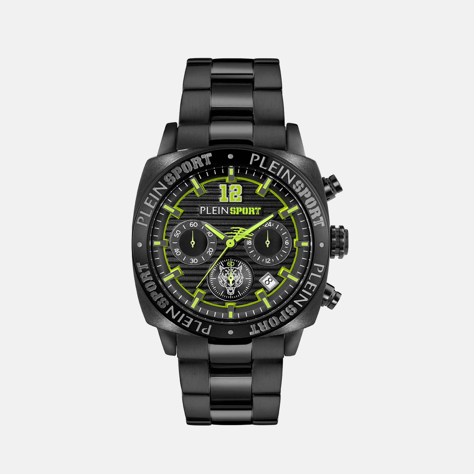 Plein Sports Round Black Chronograph watch