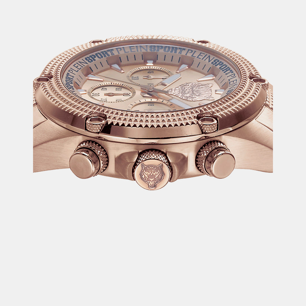 Plein Sports Unisex Round Rose Gold watch