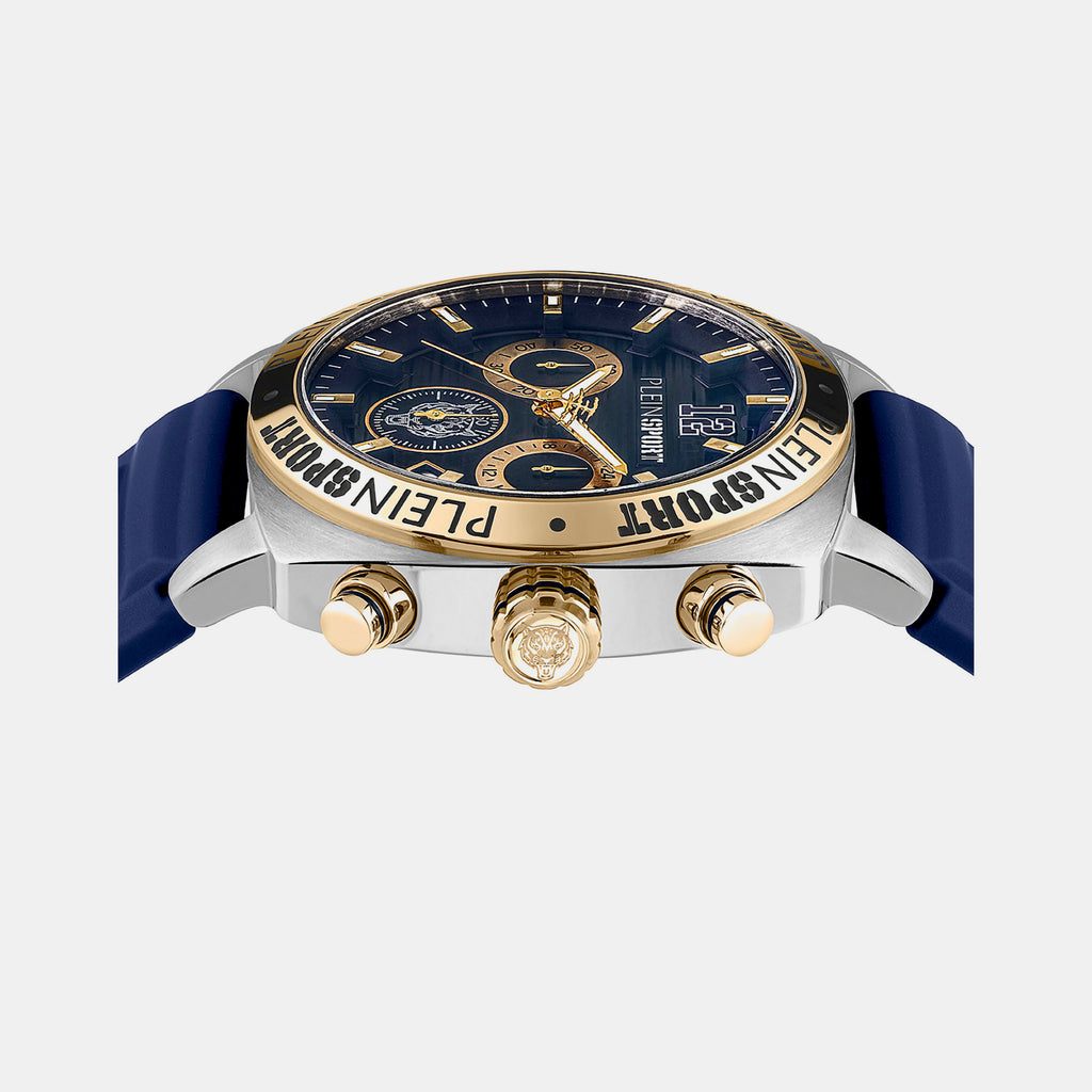 Plein Sports Men Round Blue watch