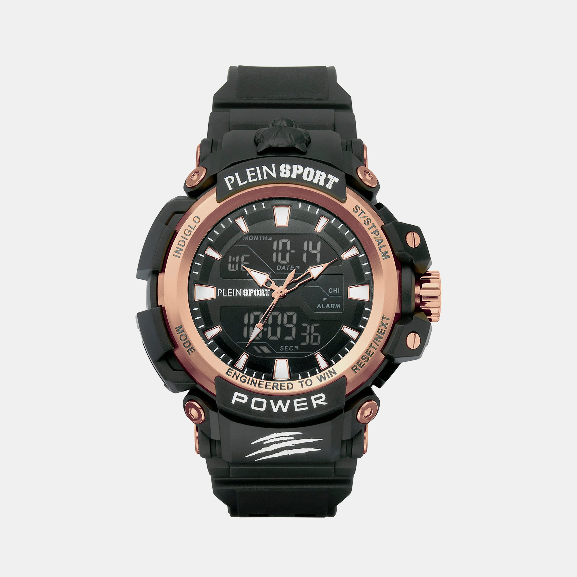 Plein Sports Round Black Analog-Digital watch