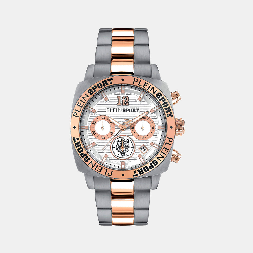 Plein Sports Round White Chronograph watch