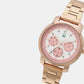 Signature Pink Female Multifunction Analog Stainless Steel Watch UWUCL0503