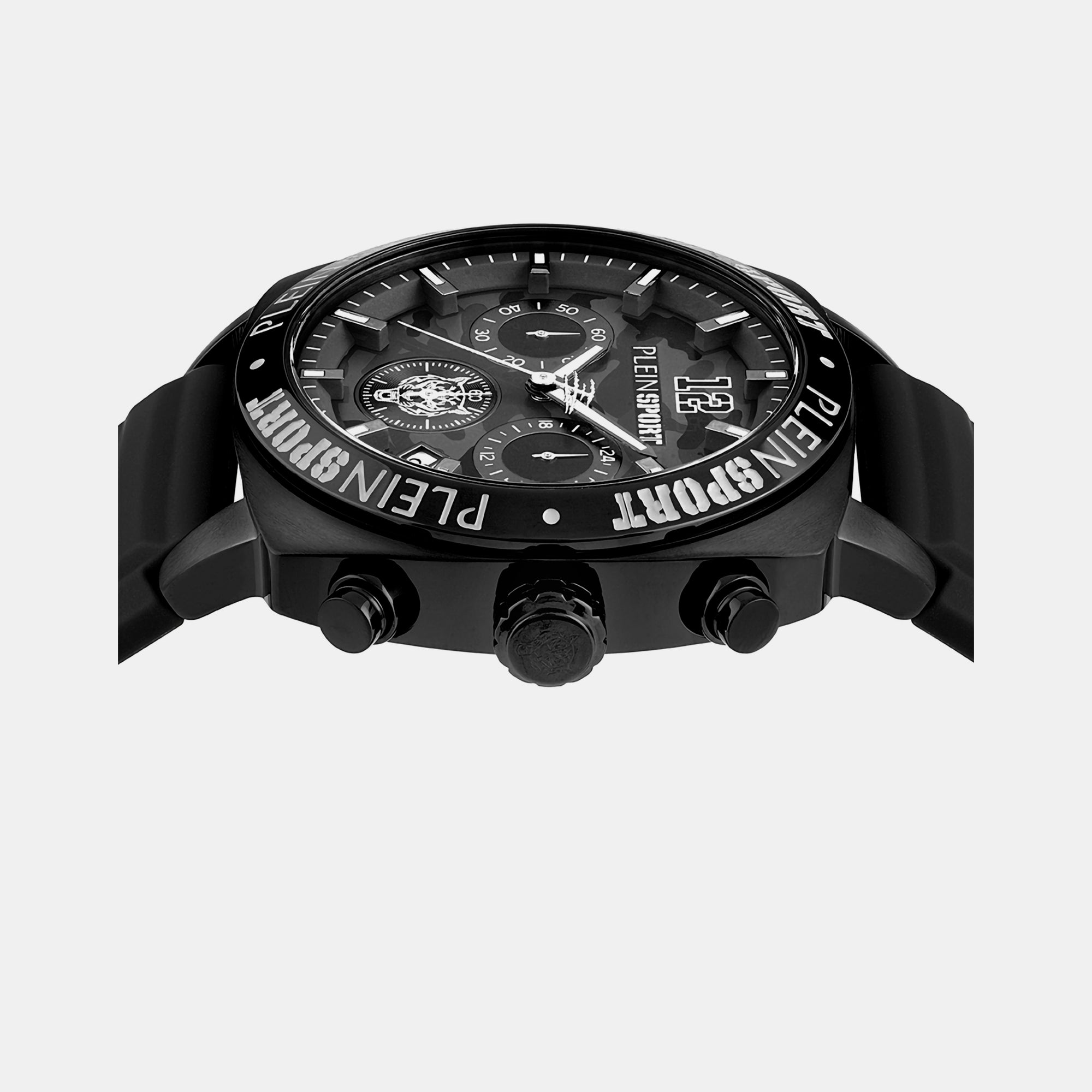 Plein Sports Men Round Black watch