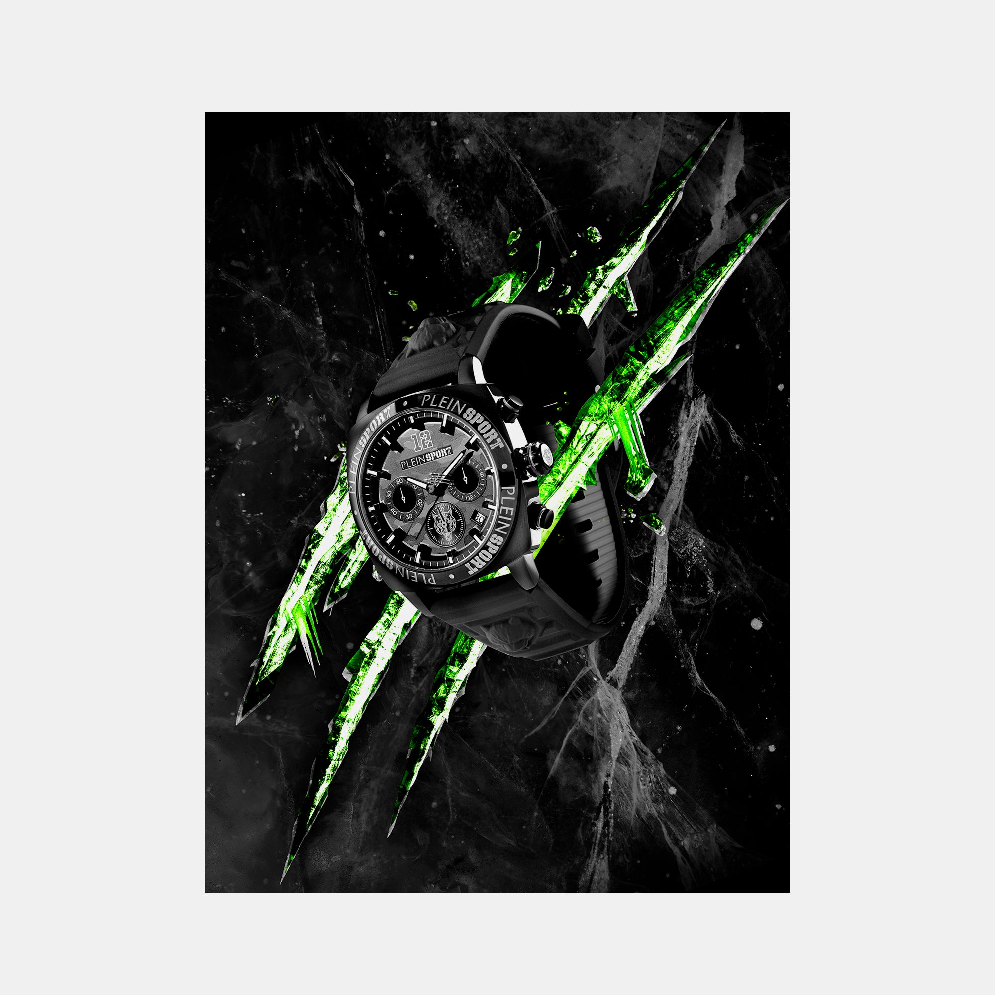 Plein Sports Silicone Black watch