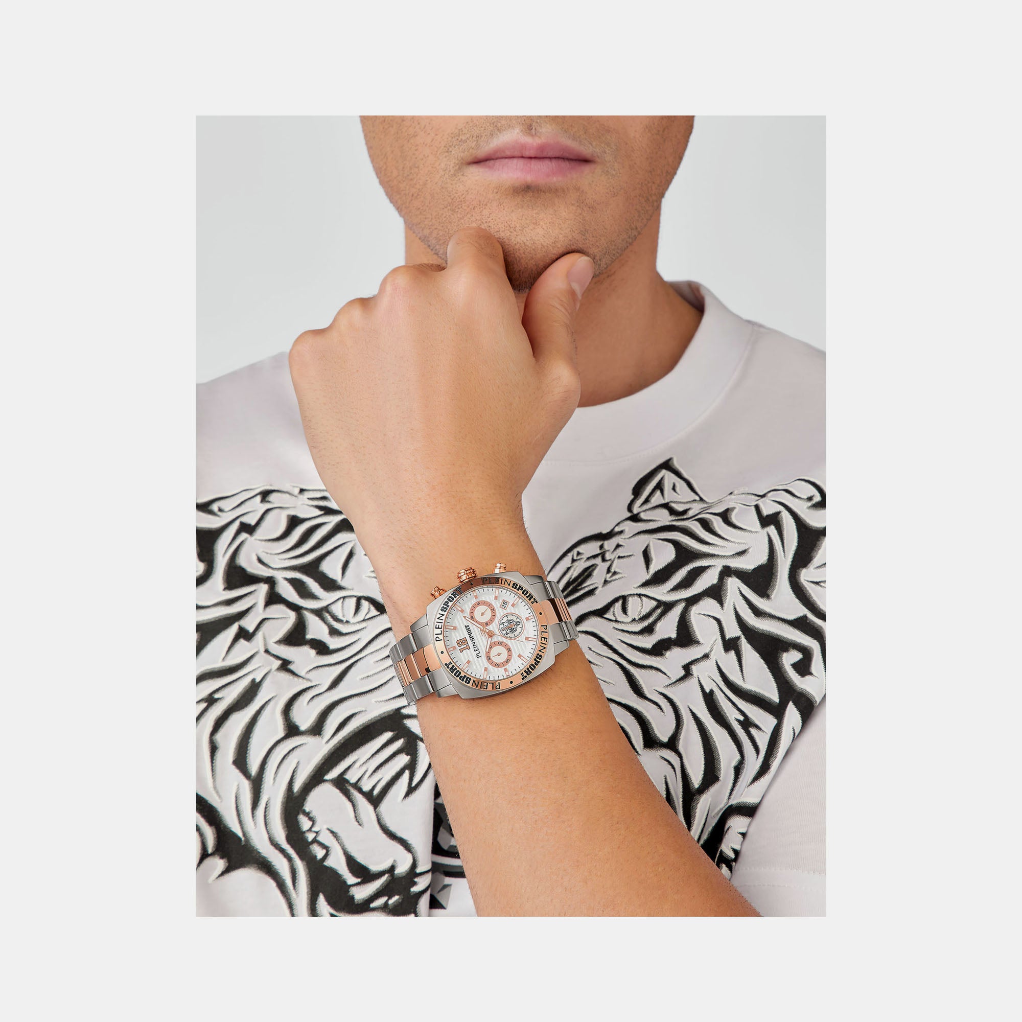 Plein Sports Stainless Steel Round watch