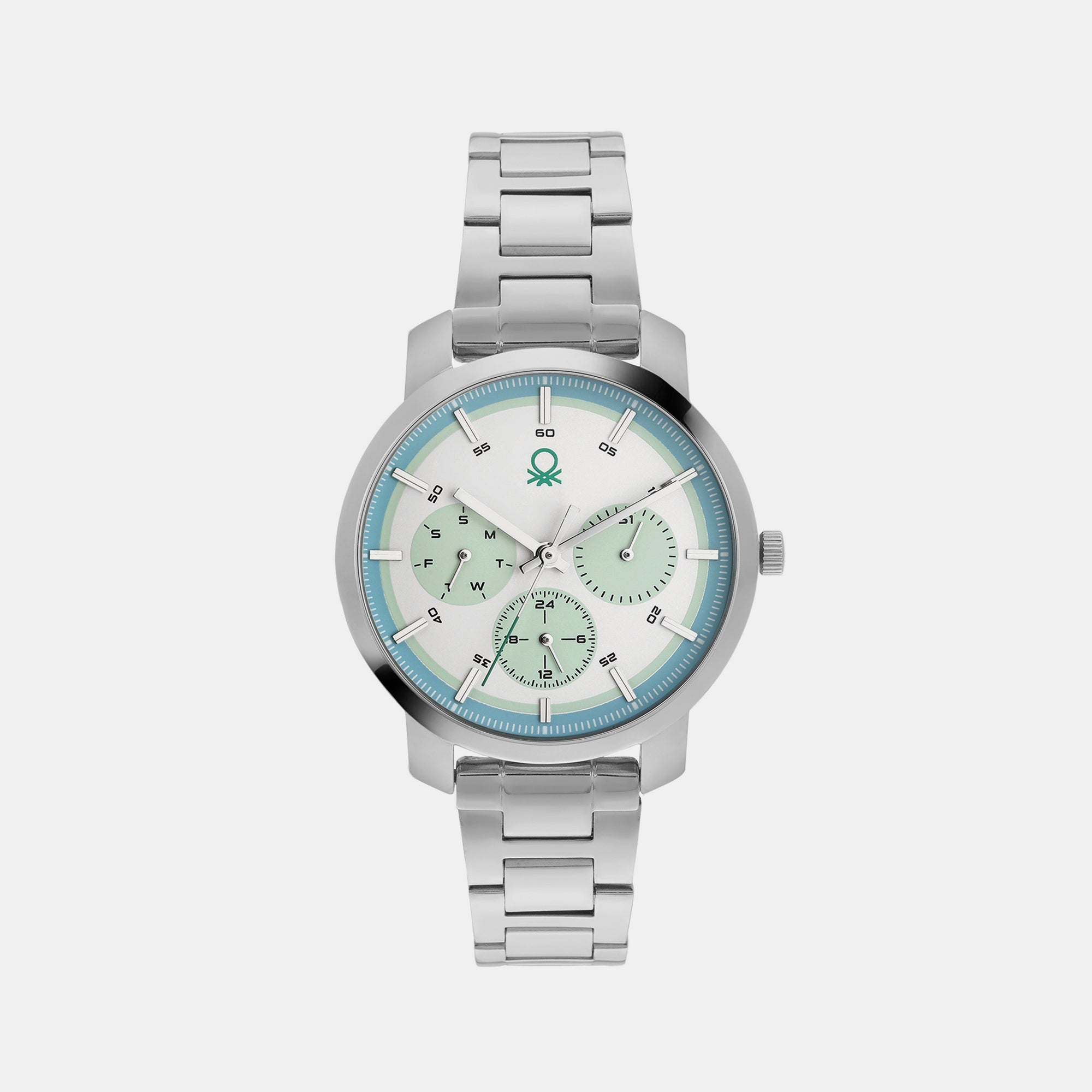 UCB Round Blue Analog watch