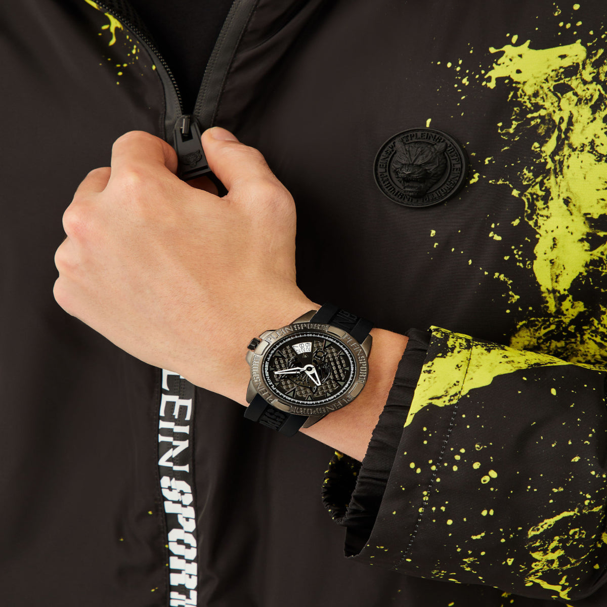 Plein Sports Stainless Steel Round watch