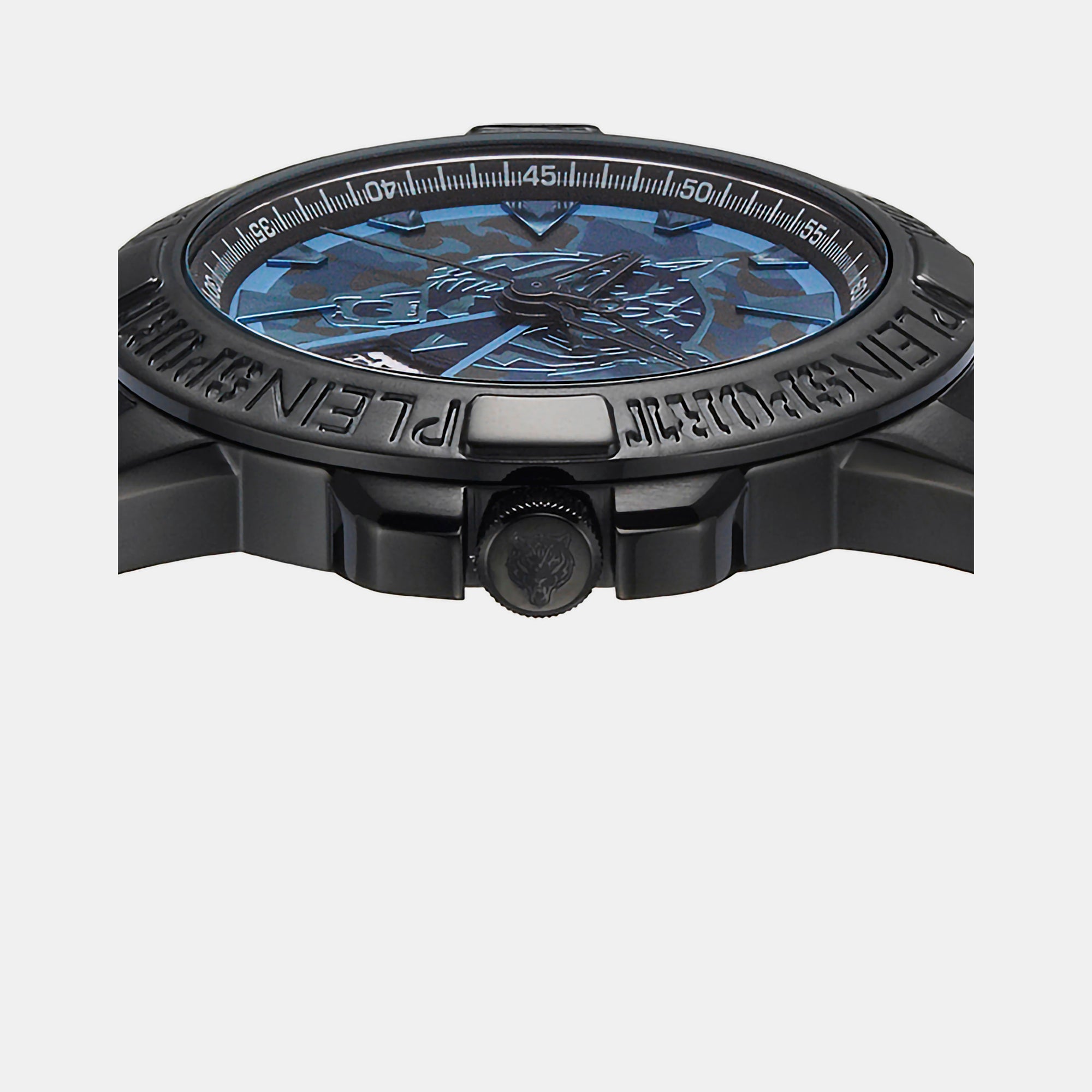 Plein Sports Men Round Blue watch