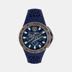 Plein Sports Round Blue Chronograph watch