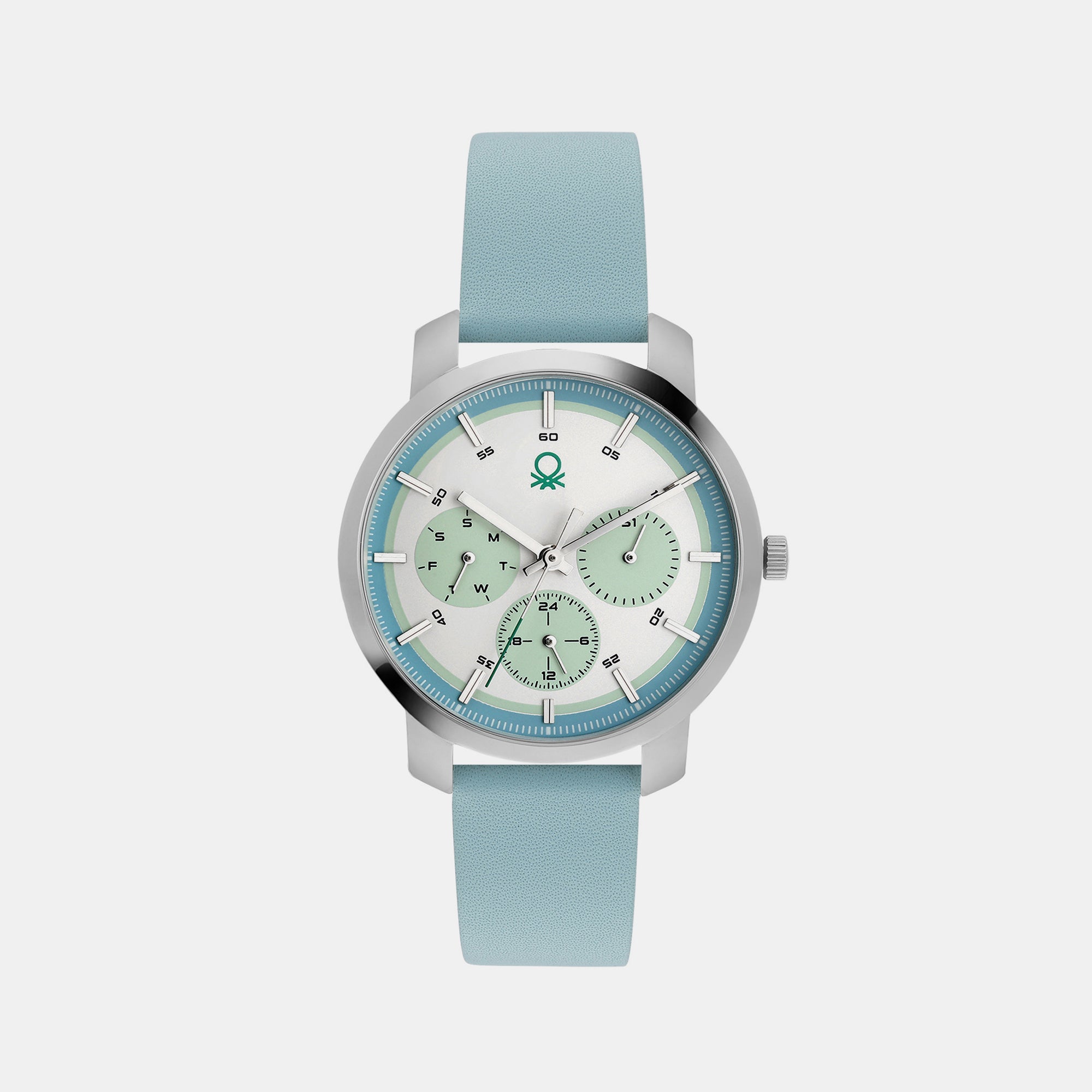 UCB Round Blue Analog watch