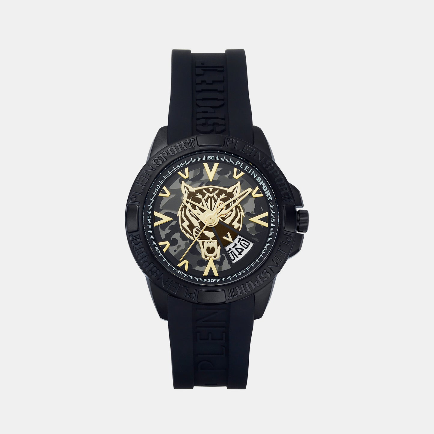 Touchdown Male Black Analog Silicon Watch PSFBA0423