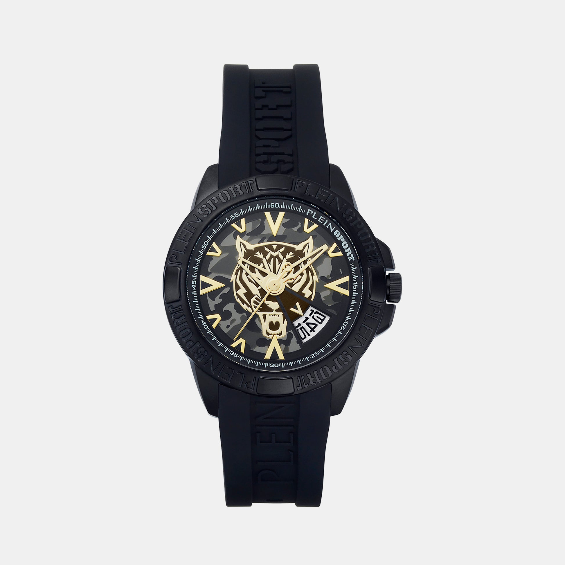 Touchdown Male Black Analog Silicon Watch PSFBA0423