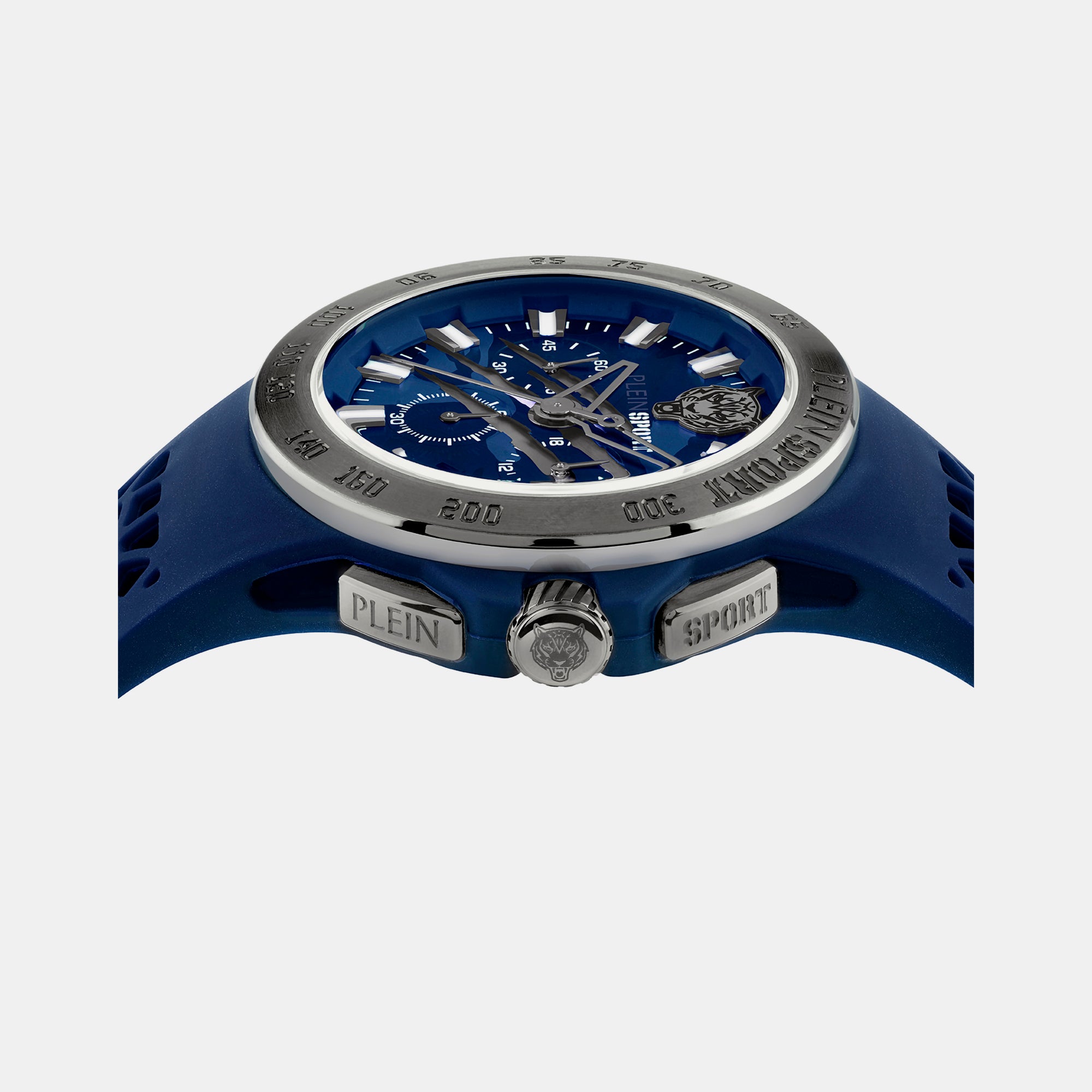 Plein Sports Men Round Blue watch