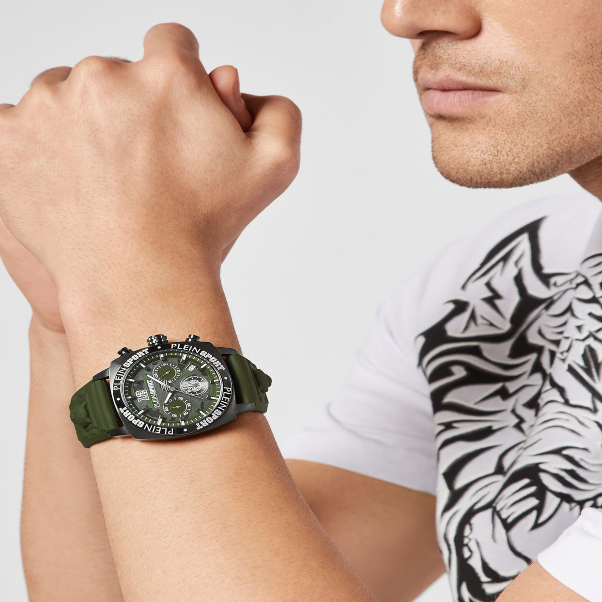 Plein Sports Stainless Steel Round watch