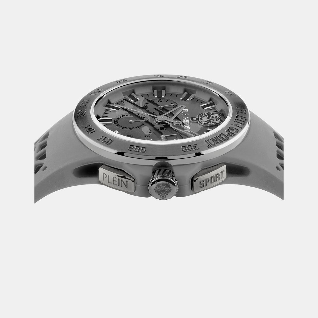 Plein Sports Men Round Grey watch