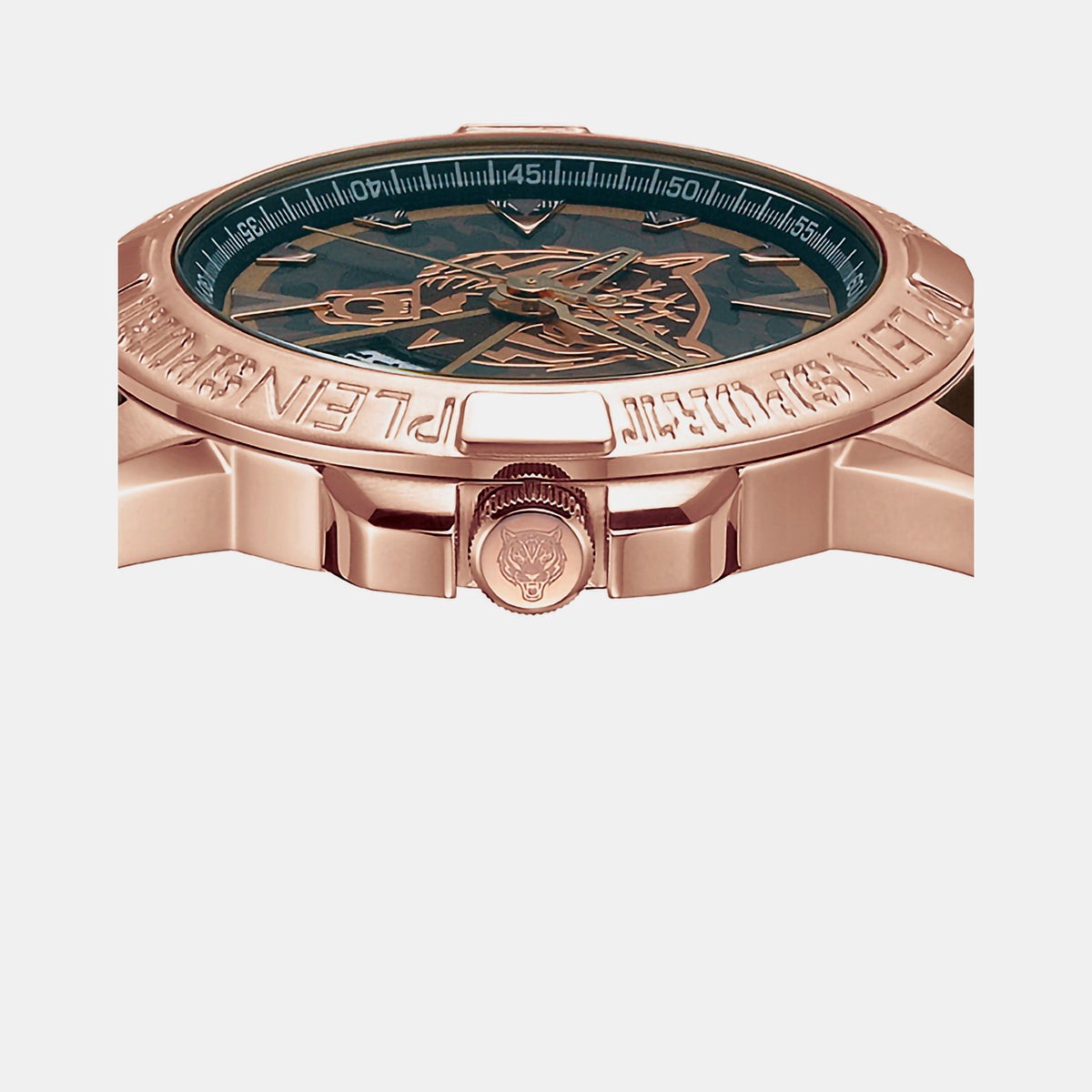 Plein Sports Men Round Brown watch