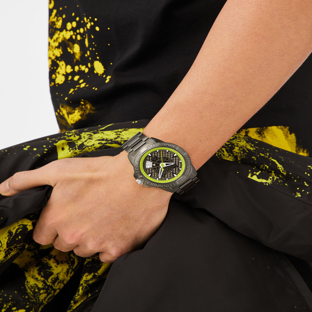 Plein Sports Stainless Steel Round watch