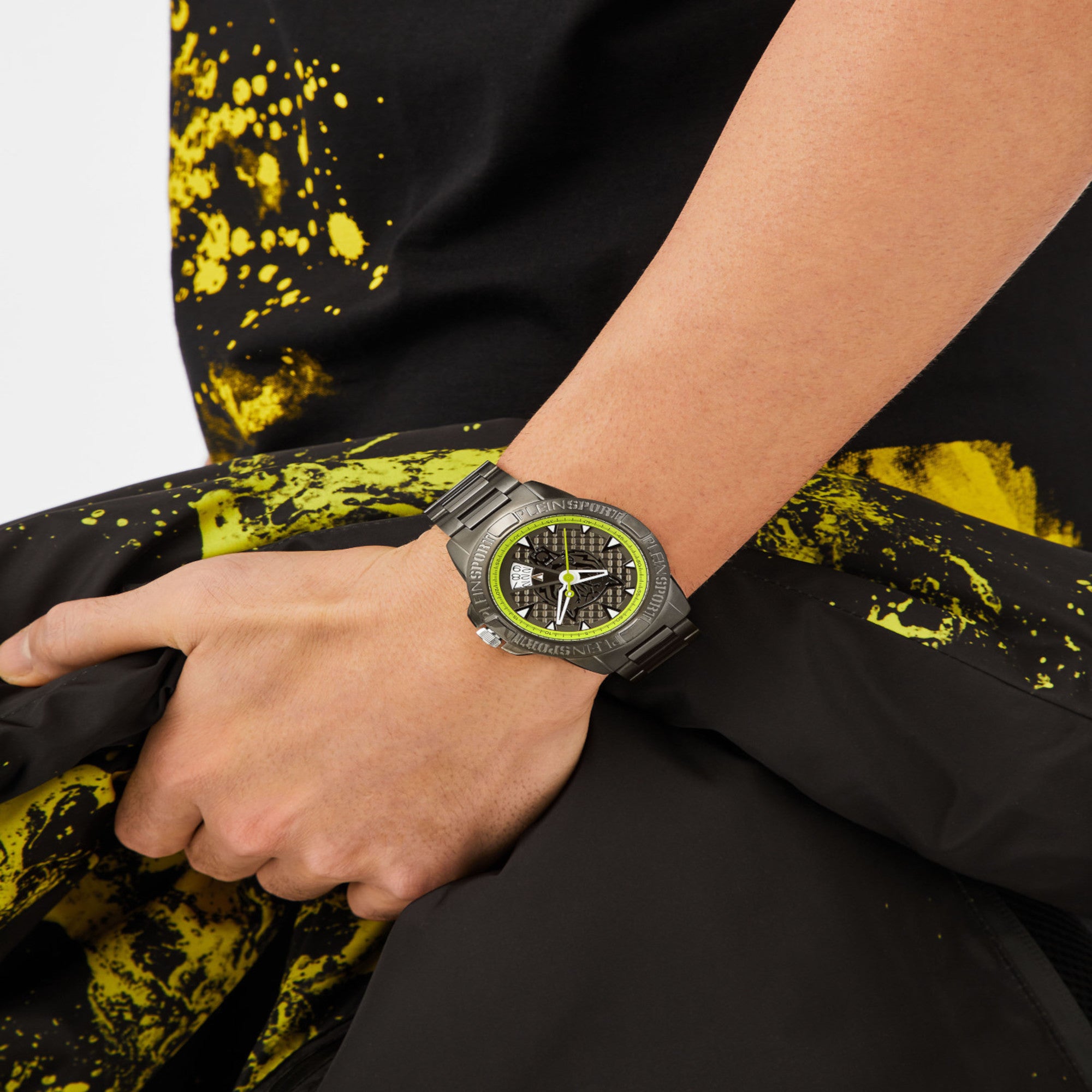 Plein Sports Stainless Steel Round watch