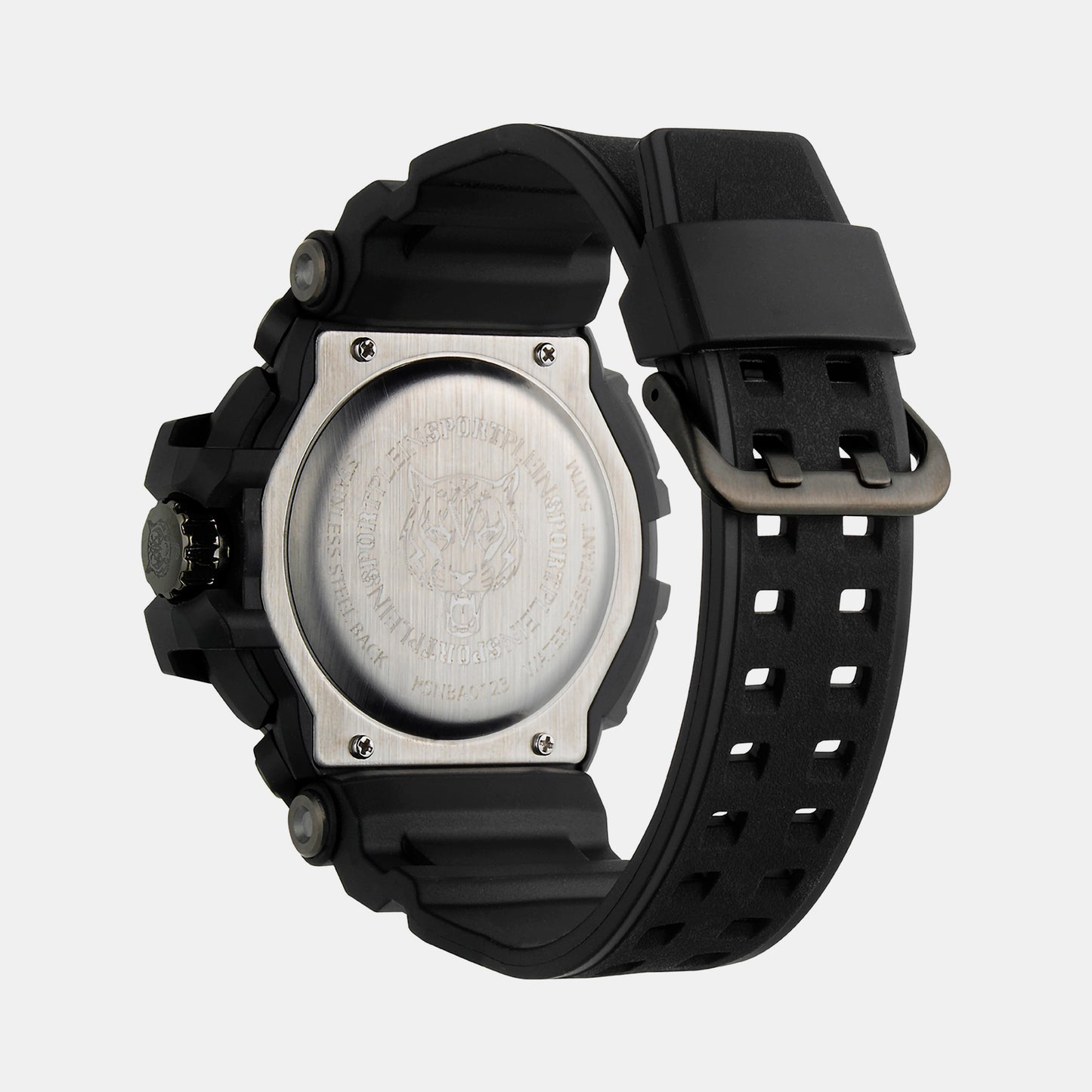 Combat Men Black Analog-Digital Silicon Watch PSNBA0123