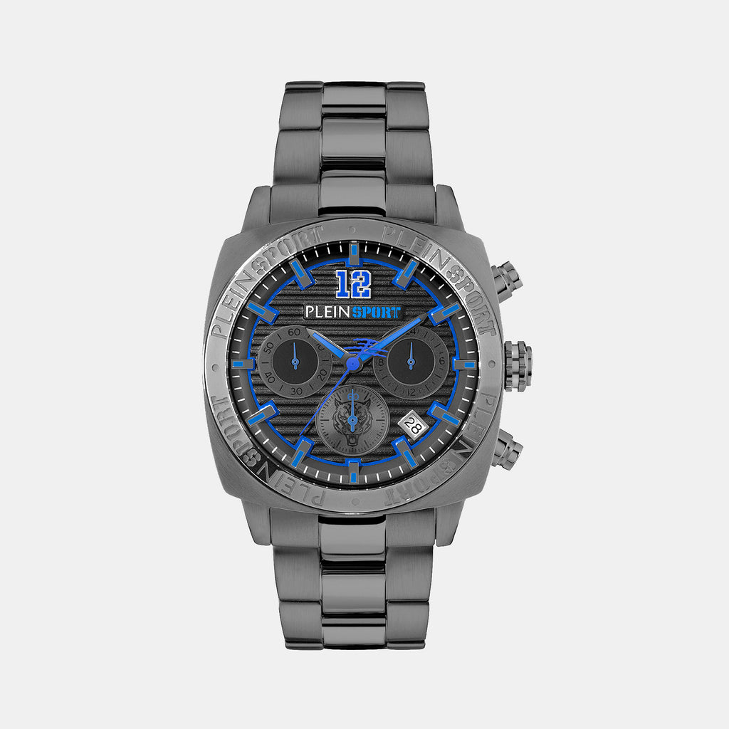 Plein Sports Round Black Chronograph watch