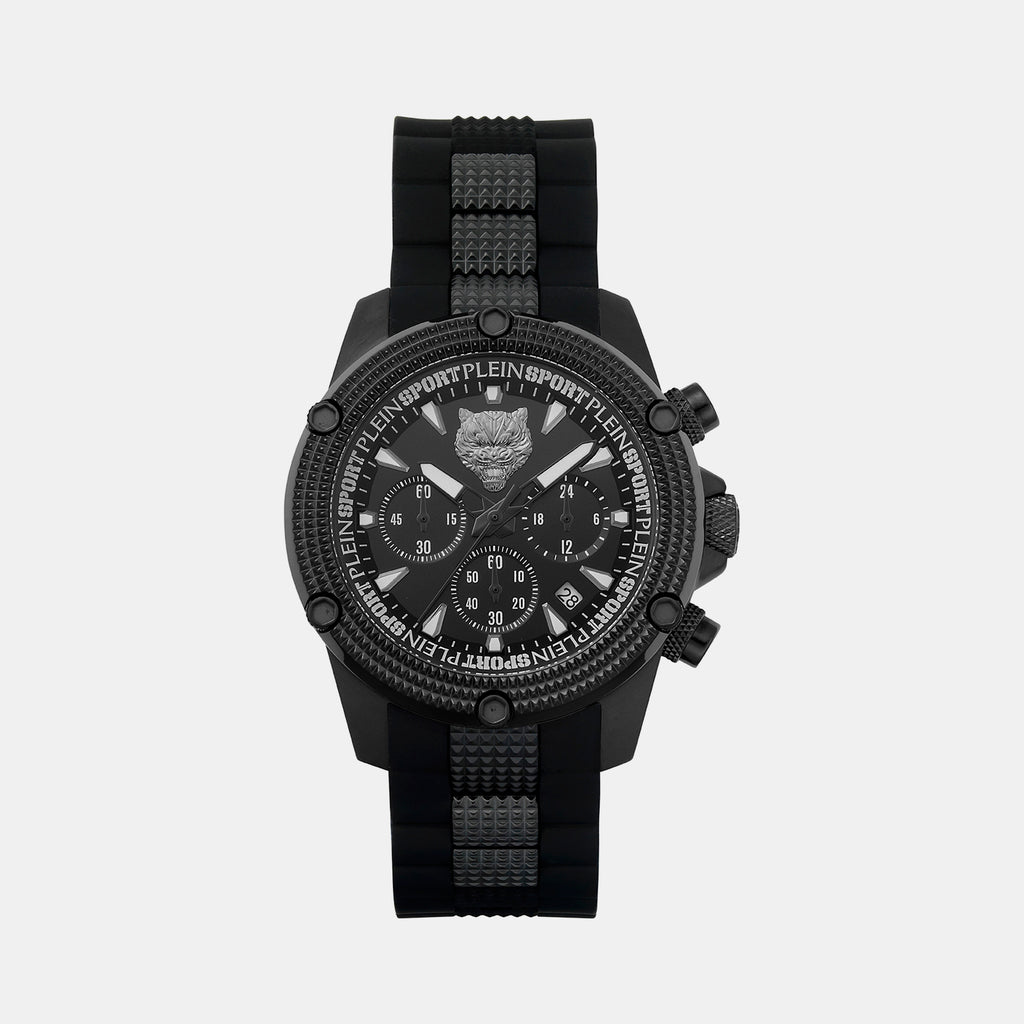 Plein Sports Round Black Chronograph watch