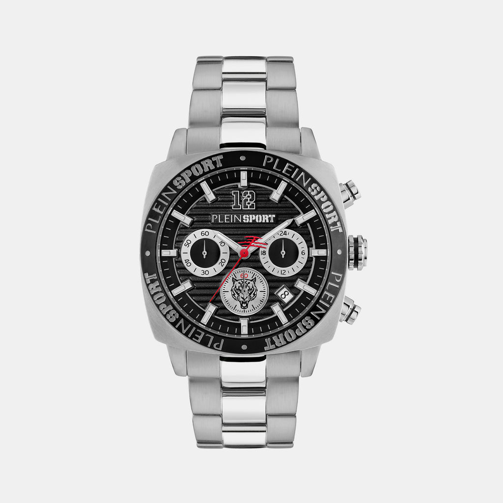 Plein Sports Round Black Chronograph watch