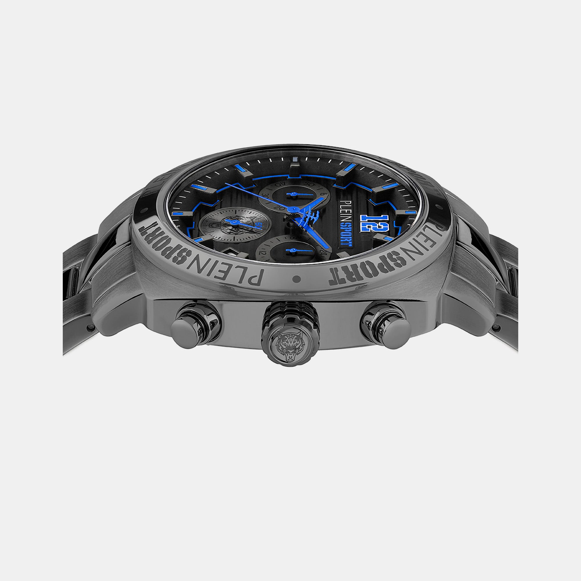 Plein Sports Men Round Black watch